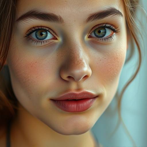 Close-up portrait of a young woman with a natural expression.